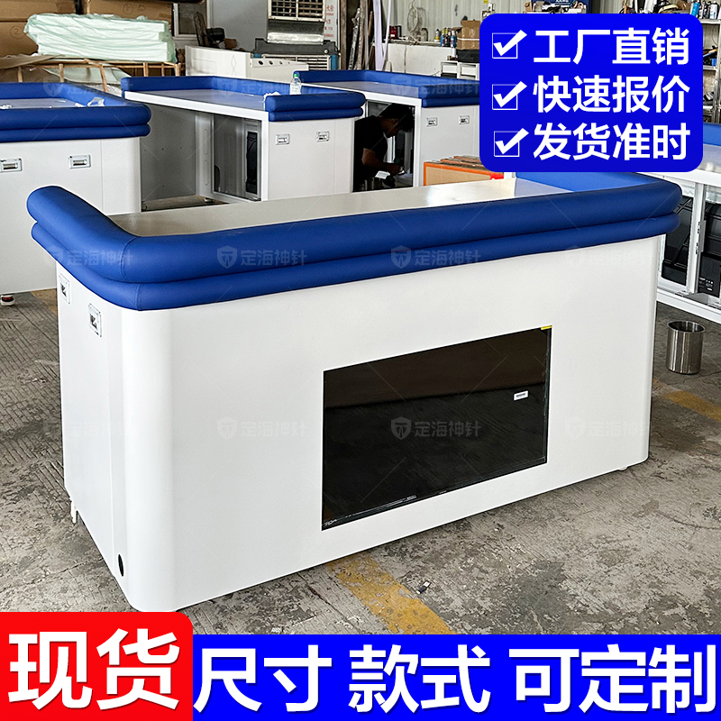 定海神针警蓝色审讯智能审讯桌钢柜办案记录一体桌广东